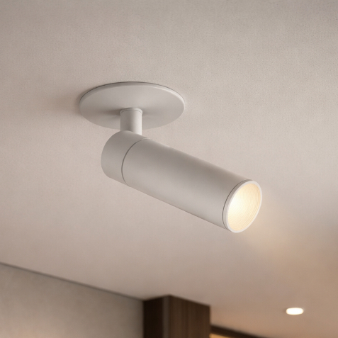 Spot LED Embutir Nordecor Blet 5W 3000K Branco / Preto Bivolt Teto Gesso Iluminação Moderna Interna
