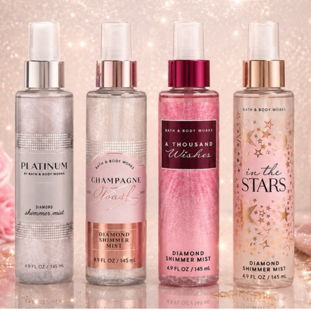 Perfume Body Splash com Glitter Bath and Body Works (importado)