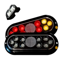 Lanterna Led Carretinha Reboque Par Homologada Luz Placa