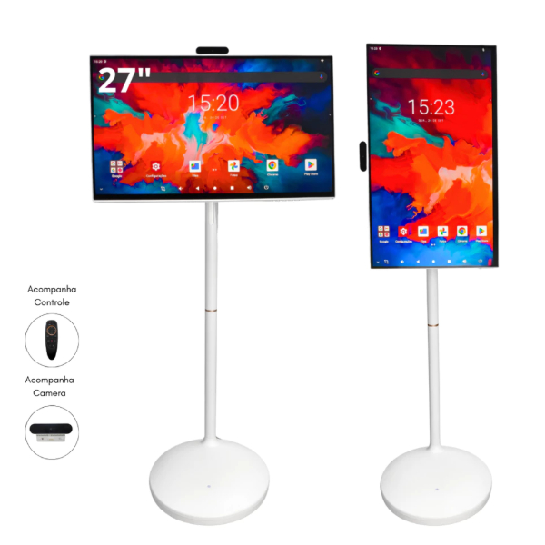 Monitor Touchscreen 27” FullHD Antirreflexo WiFi Bluetooth All in One Comando de