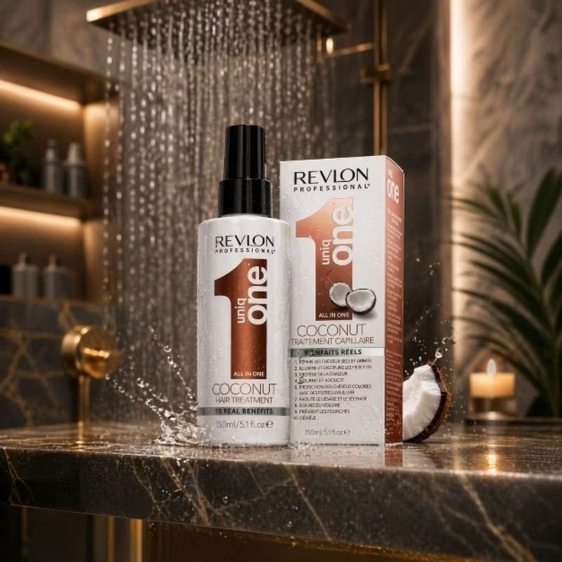 🌴 Revlon Protetor Térmico Professional Uniq One All in One Coconut – Tratamento Capilar 10 em 1 (150ml