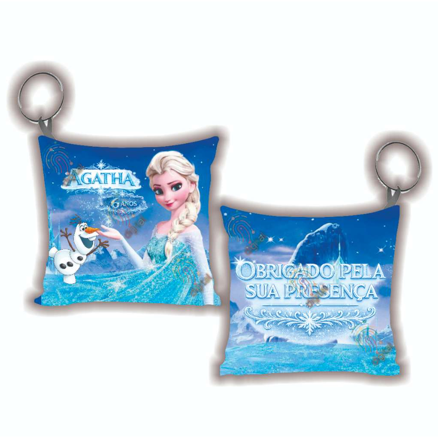 Almochaveiro Personalizado Lembrancinha de Aniversário Tema Princesa Frozen