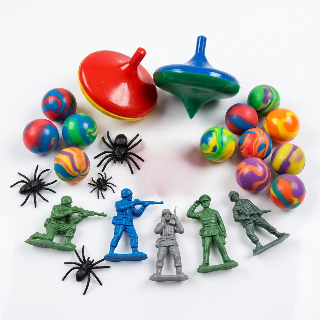 Kit COMPLETO 100 Brinquedos com Saquinho Para Festa Lembrancinha Prenda Sacolinha Pacotinho prenda