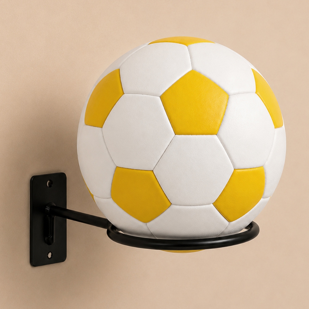 Suporte Bola Futebol Basquete Vôlei + Parafusos E Buchas Aço Reforçado 14x14cm