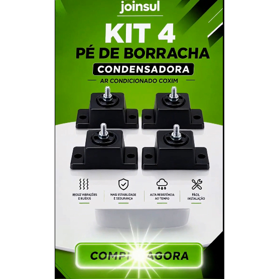 CALÇO PRETO 50MM PODIUM KIT C/ 4 PEÇAS