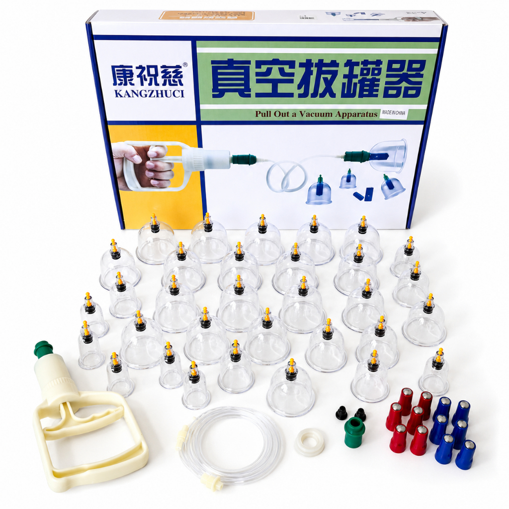 Ventosa Massoterapia Chinesa Ventosaterapia Kit 24 ou 32 Copos Copo Acrilico Grosso