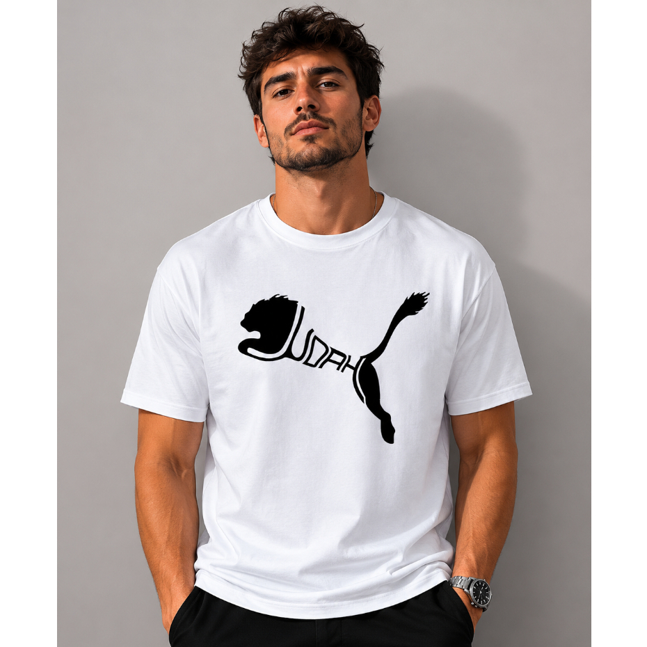 Camiseta Streetwear Unissex 100% Algodão Masculina e Feminina Estampada Judah Leao Camisa Premium