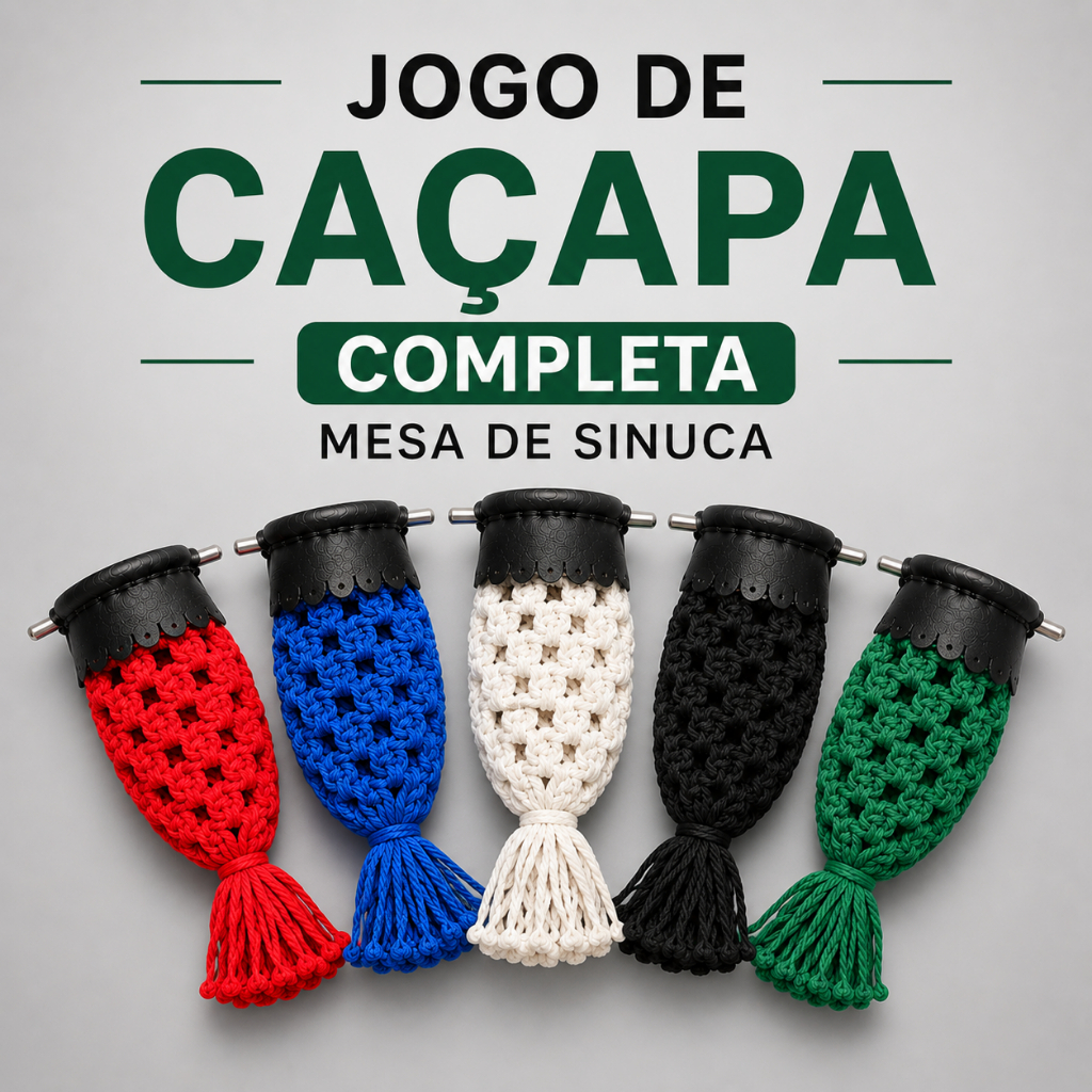 Jogo de Caçapa Completa para Mesa de Sinuca 6 Unidades