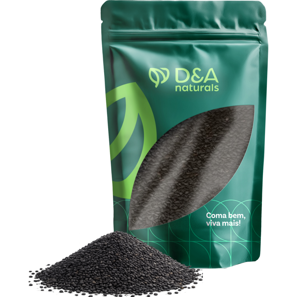 Gergelim Preto 500g - D&A Naturals !