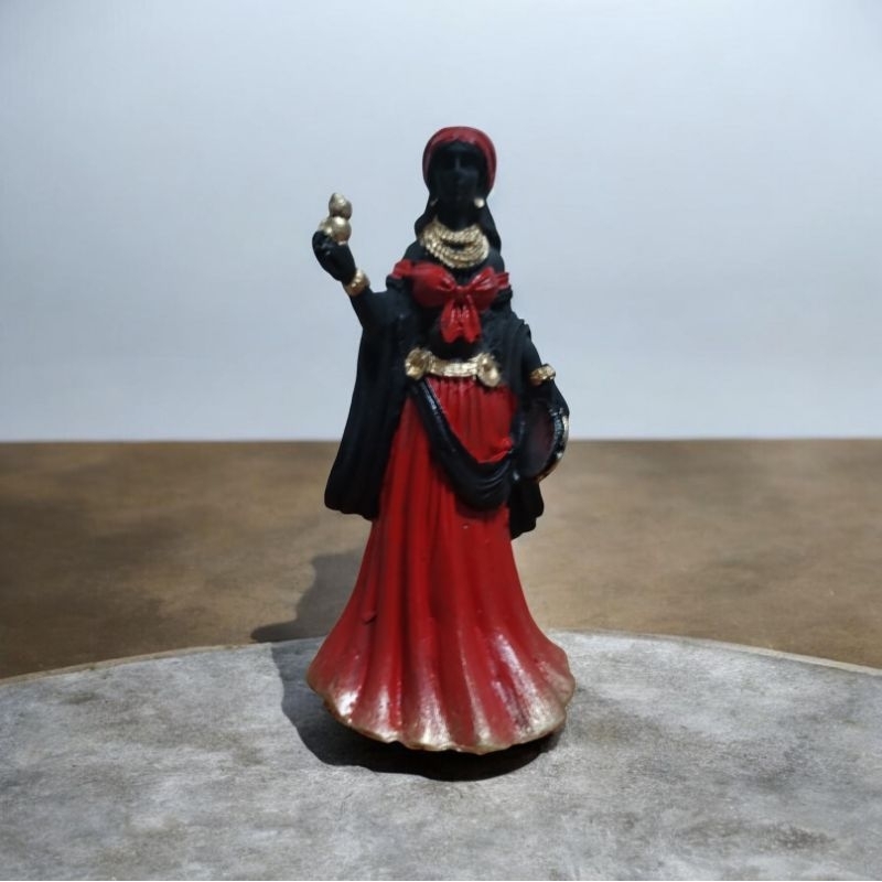 Imagem cigana do oriente de 10 cm em resina umbanda candomblé religião