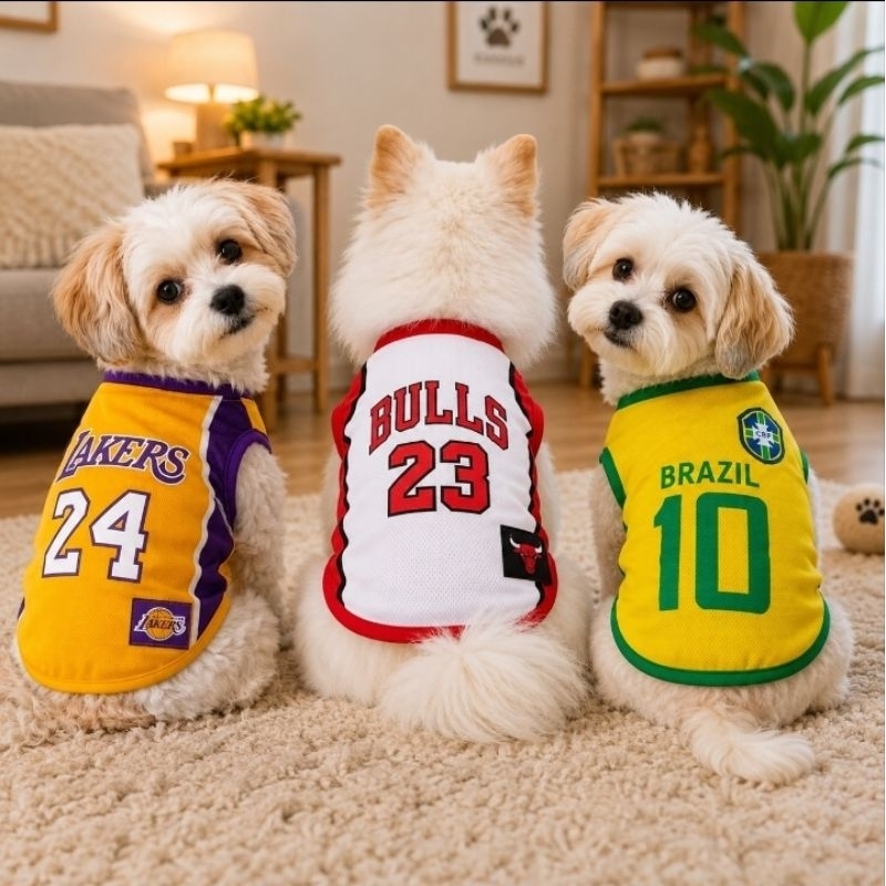 Camisa Pet Esportes  Seleção do Brasil ou Baquete, nos Tamanhos P, M, G e GG Cachorro Porte Pequeno e Médio.