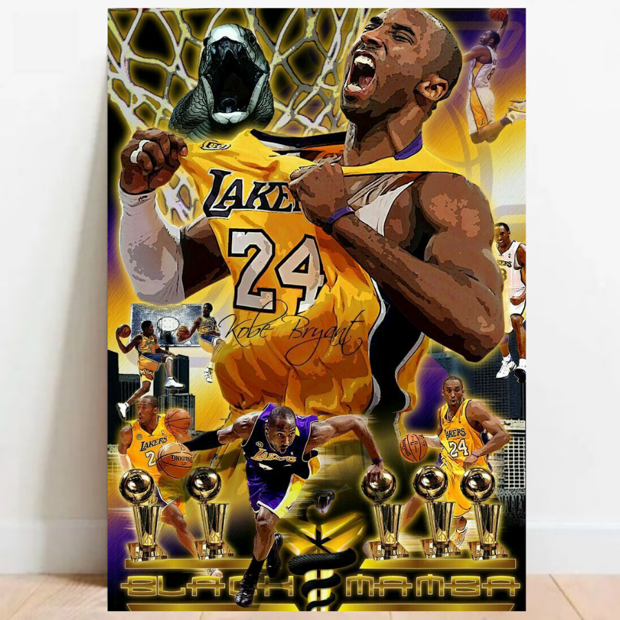 Quadro Placa Decorativa Kobe Bryant Lenda Basquete NBA jogador Esporte 08