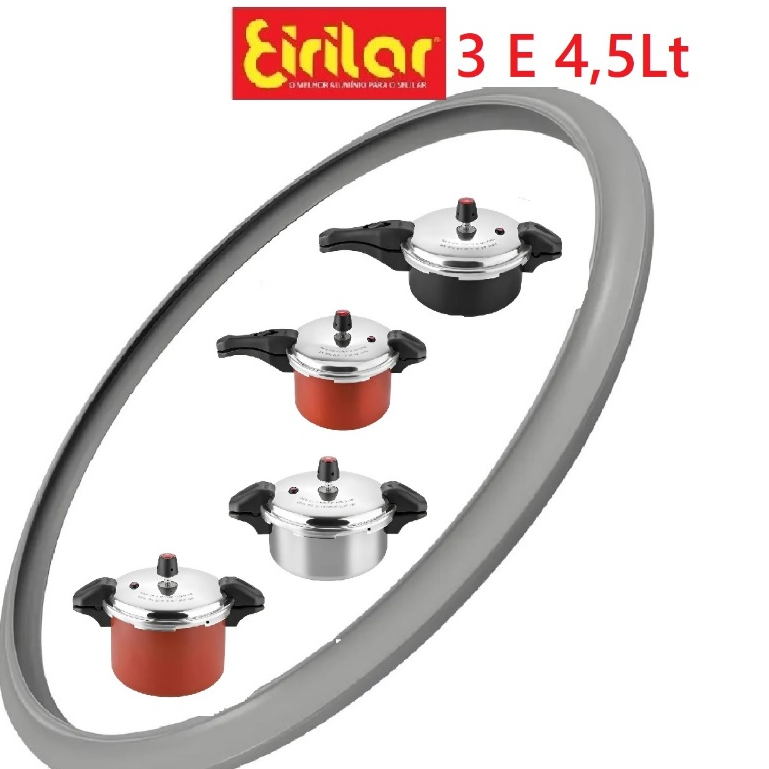 Borracha Silicone p/ Panela De Pressão Eirilar 3,0 a 4,5 litros Silicone  Fechamento Externo