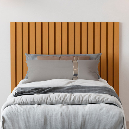 Cabeceira Ripada Maracá Cama Solteiro MDF/MDP Design Moderno JB Bechara Original
