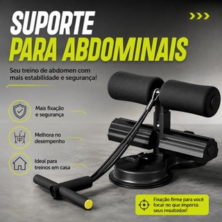 Suporte Fitness Para Abdominal Com Ventosa Compacto E Fácil De Instalar