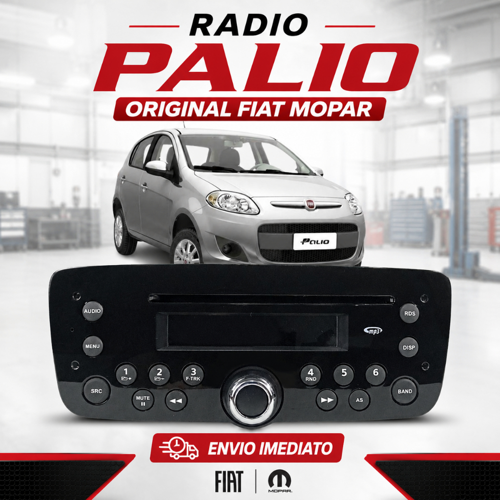 Rádio Original Fiat Palio Attractive 2012 a 2017 MP3 WMA Preto 100220605 Novo Mopar