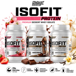 Whey Protein Isolado Isofit Pote 900g Nutrex Research