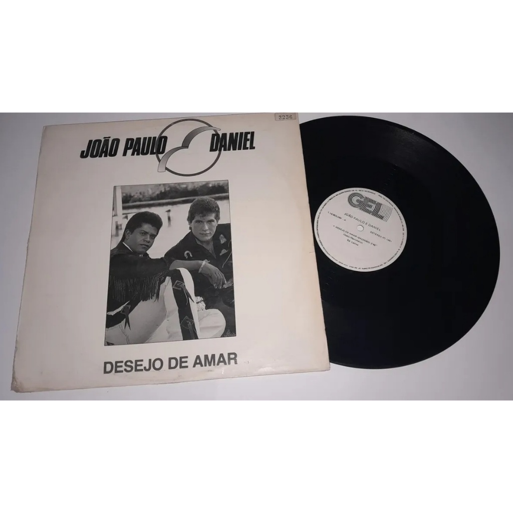 Disco Vinil João Paulo E Daniel Lp Single Desejo De Amar 1991
