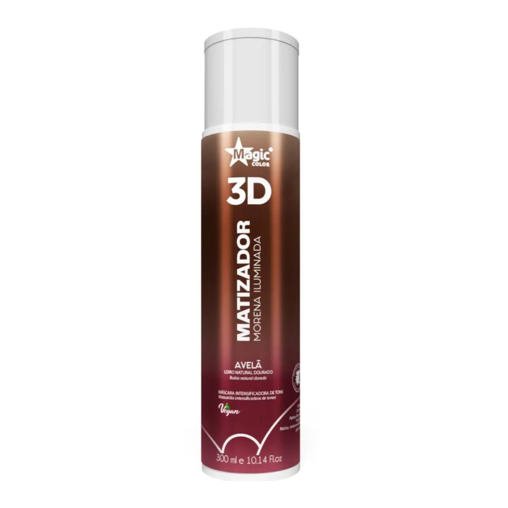 Gloss Matizador 3d Morena Iluminada Avelã Magic Color 300ml