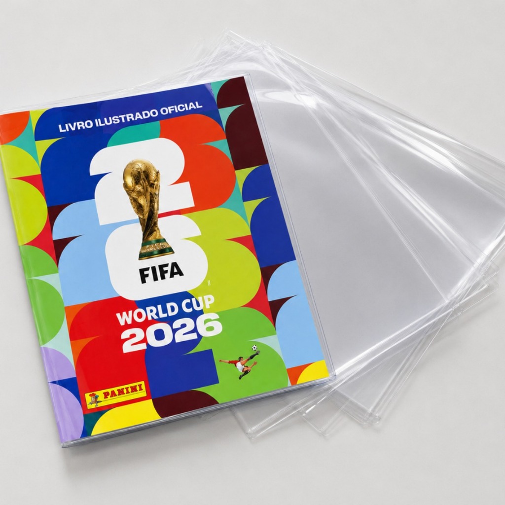 Capa Protetora Transparente Para Álbum Copa Do Mundo PVC