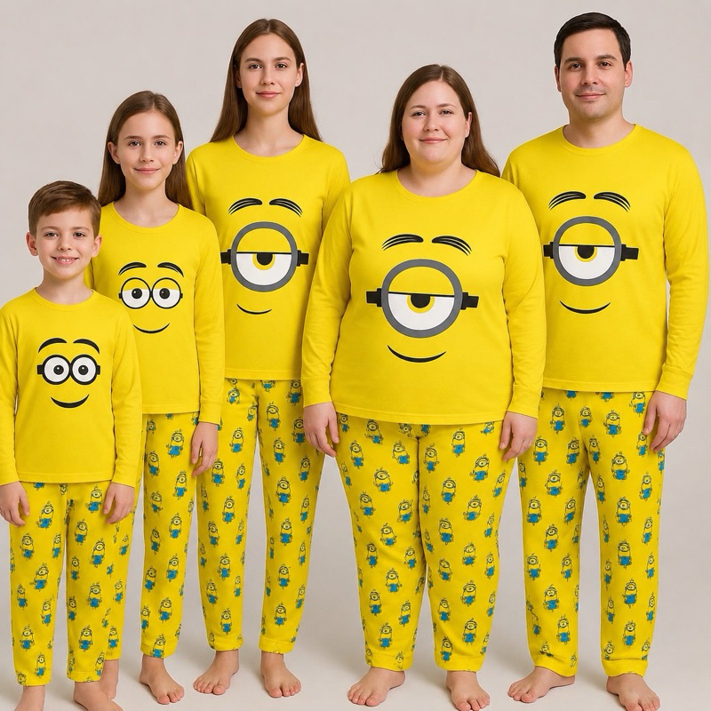 Pijama Unisssex Família Malha