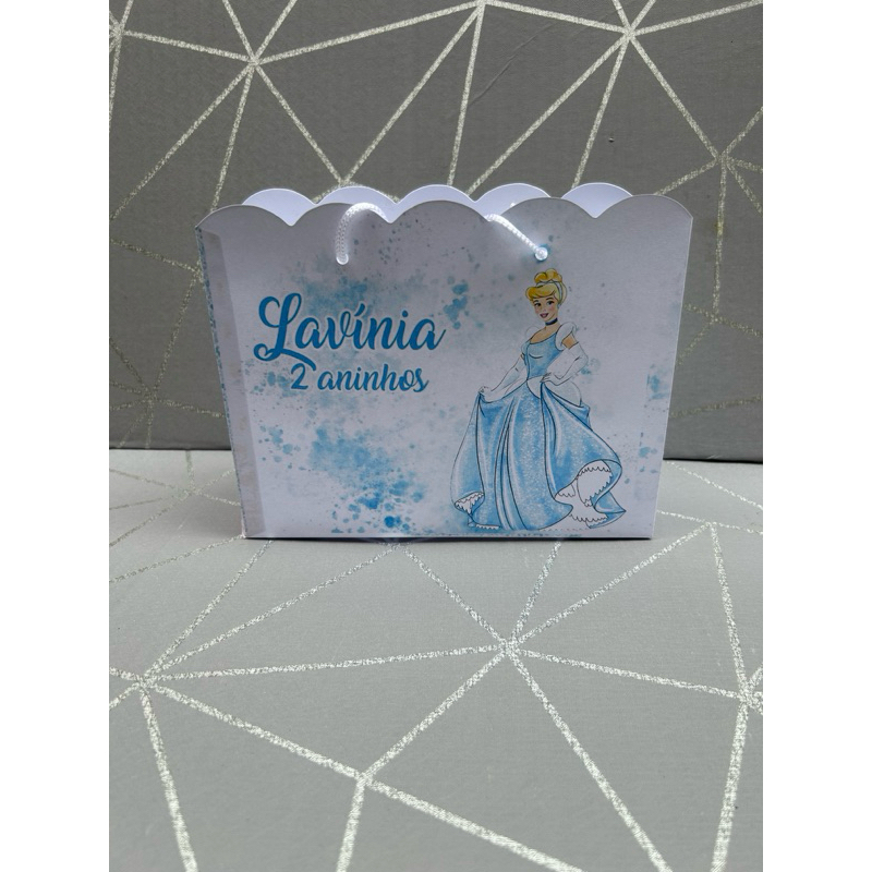 Sacolinha Personalizada Cinderela - Pegue e Monte