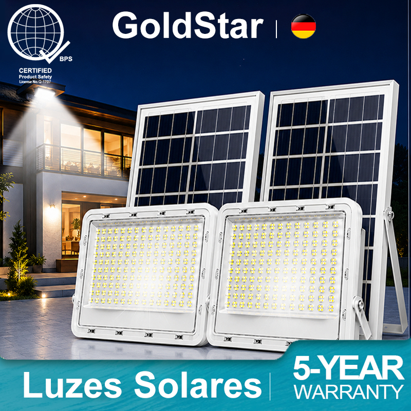 GoldStar 10000W lâmpada solar Led Refletor Externa Holofote Luminária Solar Luminaria Para Jardim