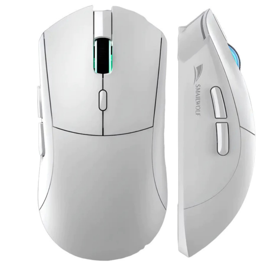 🖱️ Mouse Sem Fio Gamer Smailwolf RS7 PAW3311 Tri-Mode | Wireless 2.4G | Bluetooth 5.2 | USB-C | 20.000 DPI