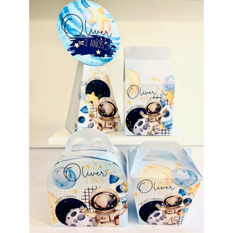 KIT FESTA ASTRONAUTA MENINO LEMBRANCINHA ASTRONAUTA PERSONALIZADOS ASTRONAUTA DECORAÇÃO ASTRONAUTA CAIXINHAS ASTRONAUTA
