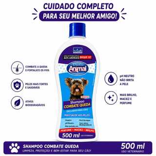 SHAMPOO COMBATE ANTI - QUEDA DE PELOS PARA CÃES CACHORRO