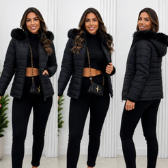 Jaqueta Bobojaco Feminina Casaco Nylon peluciado