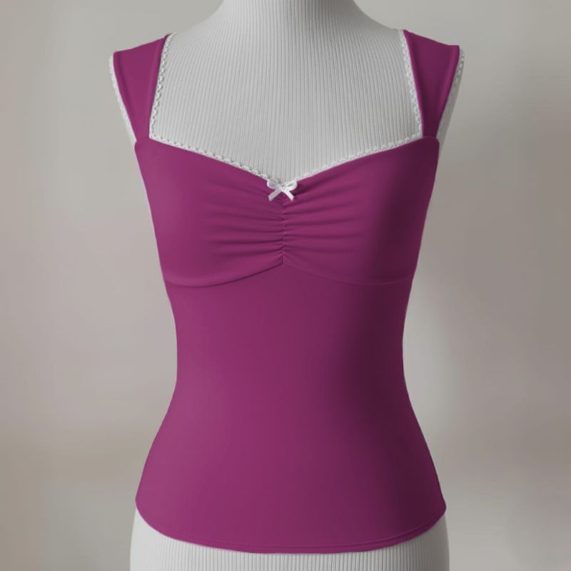 Blusa Feminina Romântica / Coquette Aesthetic de Alça