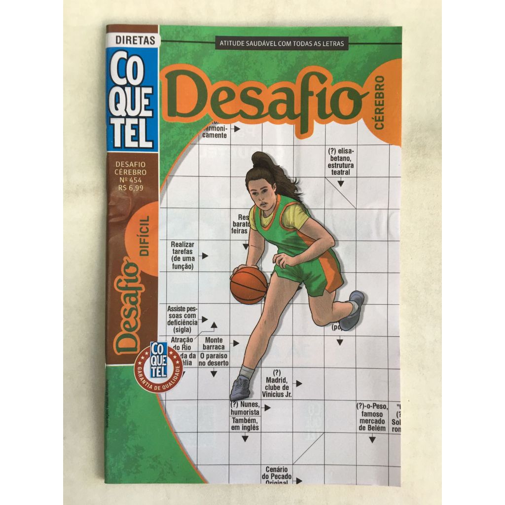 Passatempo Coquetel Cruzadas Desafio Cérebro Dificil