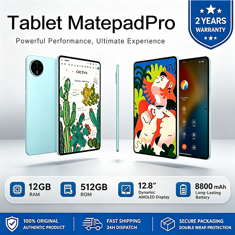 Combo Matepad Pro com Teclado e Mouse 12GB + 512GB ROM 12.8 inch HD Screen 8800mAh Android15