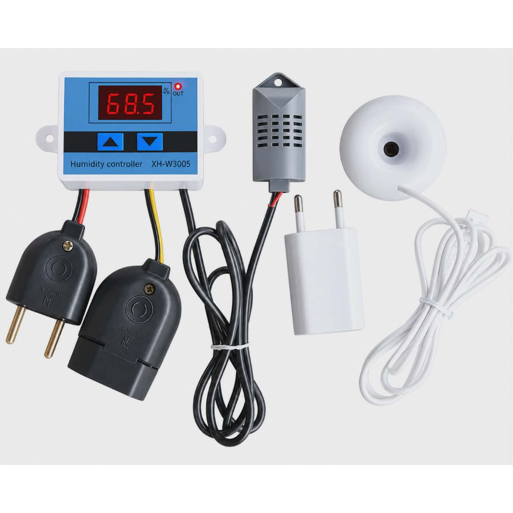 Controlador De Umidade Pet Bivolt 127 ou 220 Volts Para Chocadeira Com Umidificador USB 12 Volts