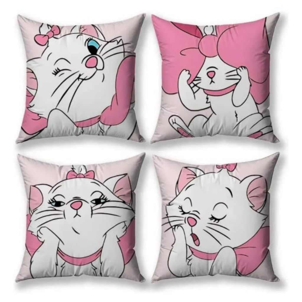 4 capas de almofada Gata Marie 12 decorativa