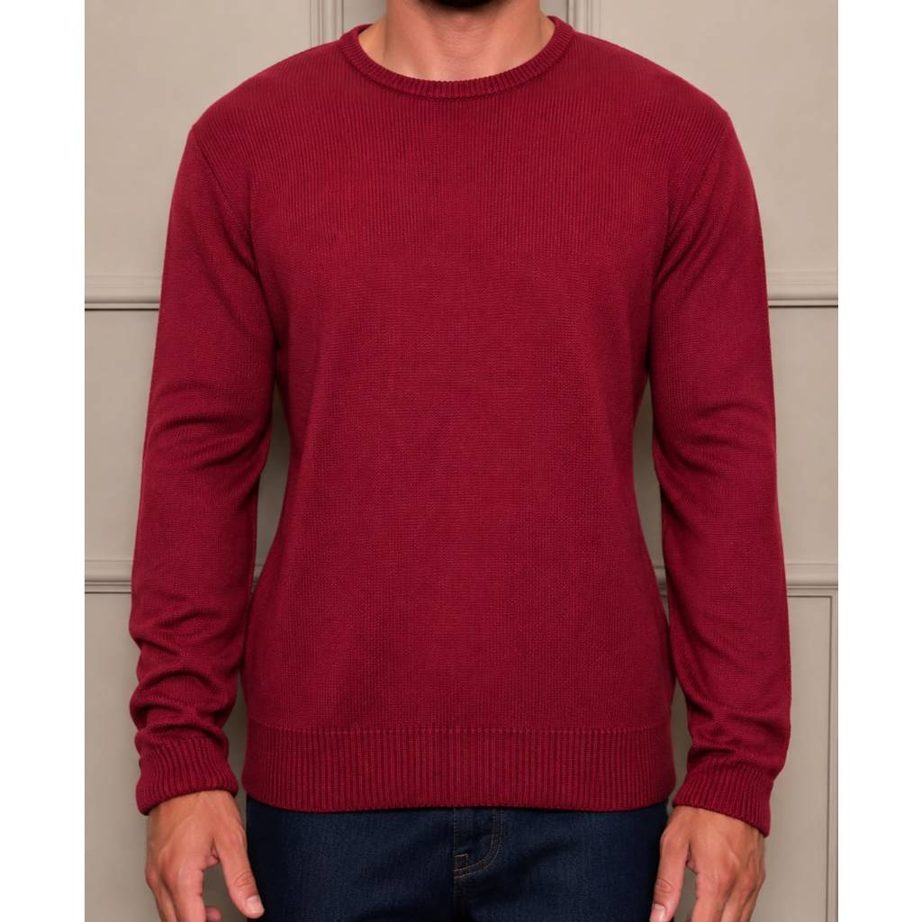 Sueter lisa basica tricot masculino casaco blusa de frio gola redonda manga longa blusa de Lã blusa moletom