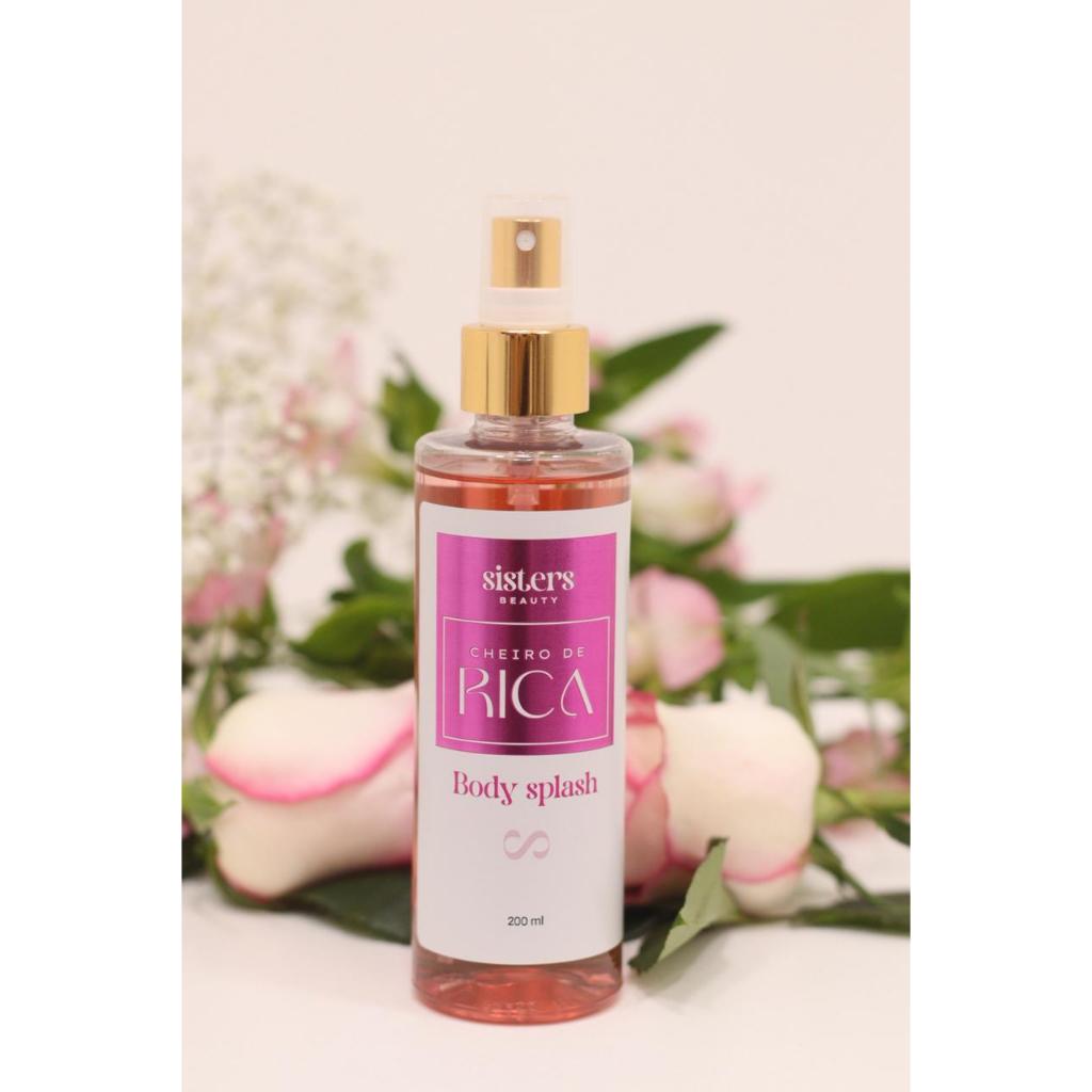 Body Splash Cheiro De Rica Feminino 200ML Perfume Doce com Fixação Alta na Promoção