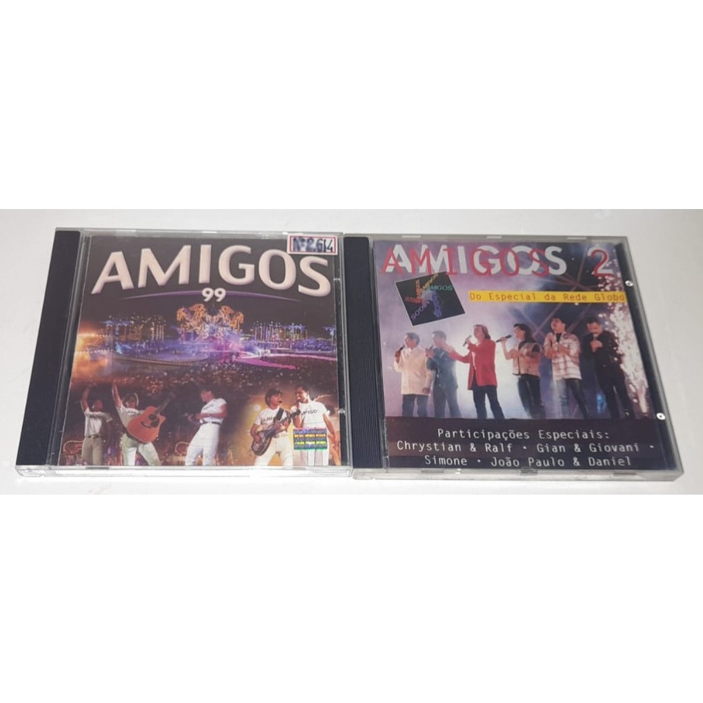 2 Cd´s - Amigos,99,Som Livre 1999 & Amigos 2,Som Livre,1997 - Do Especial Da Rede Globo - Em Muito Bom Estado
