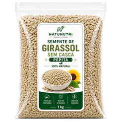 Semente de Girassol Sem Casca Pepita 1kg 500g 250g Natunutri