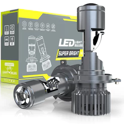 Pair Ultra Led Super Led Bulb H4/H7 Mini LED Projector 200w 30000lm Cars Motorcycles High Brightness Easy Installation