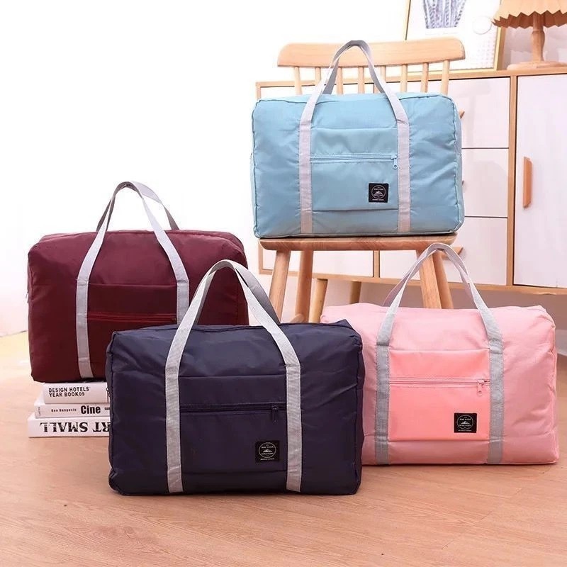 Bolsa de Viagem Dobrável Impermeável Mala de Mão Organizadora Academia