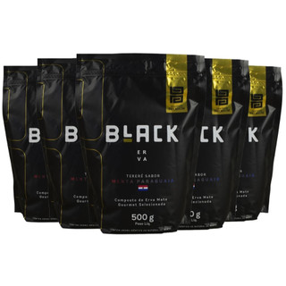 Kit Erva de Tereré Black Premium - 5 Pacotes de Erva Mate Premium Gourmet Black Erva