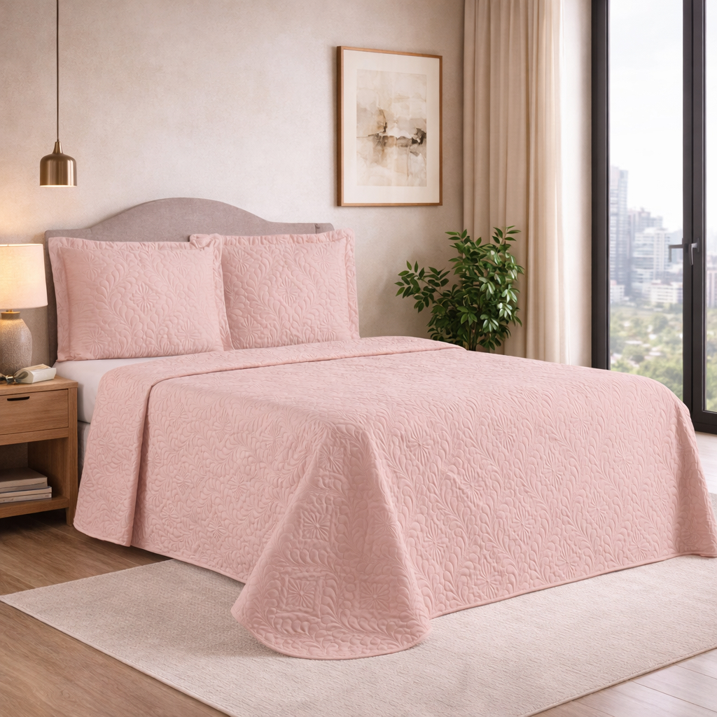 Kit Colcha Cobre Leito Super Luxo Matelado Queen-Casal-Solteiro - Ótimo Custo Benefício