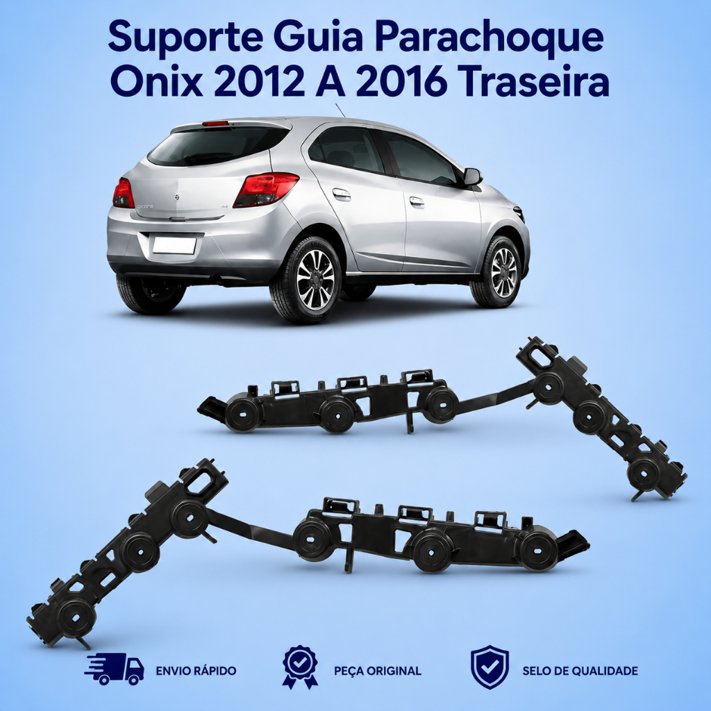 Suporte Guia Parachoque Onix 2012 2013 2014 2015 16 Traseira
