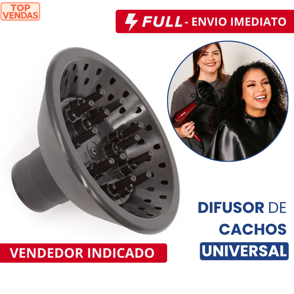 Difusor Universal de Cachos para Secador Taiff