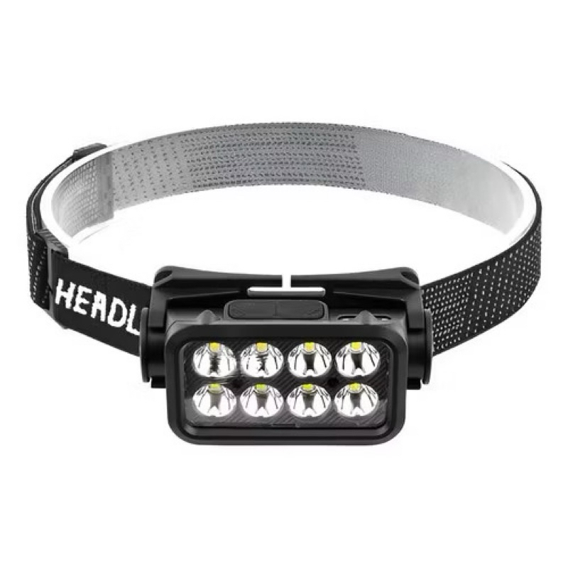 Lanterna De Cabeça Regulavel 8 Leds.