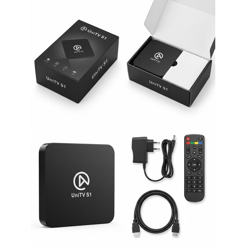 Conversor Digital Bivolt UNI 4K Com cabo fonte e controle hdmi wifi
