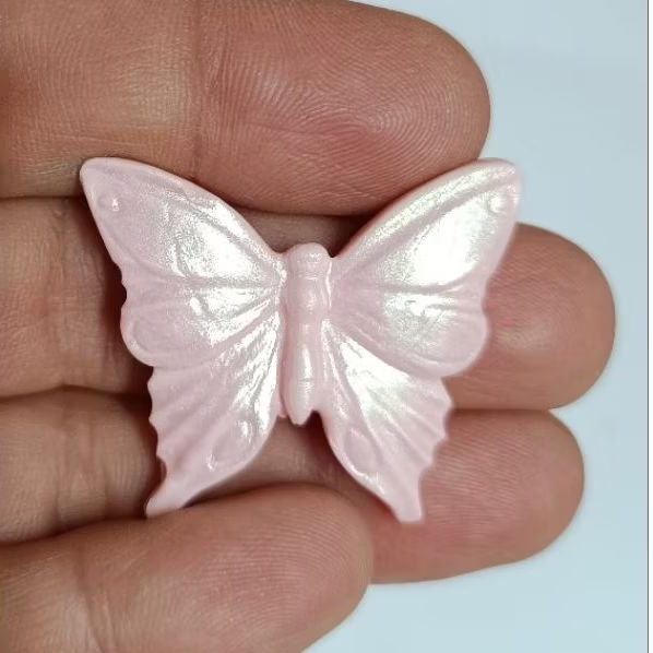 Apliques em Biscuit Borboletas/Tema Jardim Encantado/Para Decoração de Lembrancinha/Laços/Não Comestível/Pronta Entrega