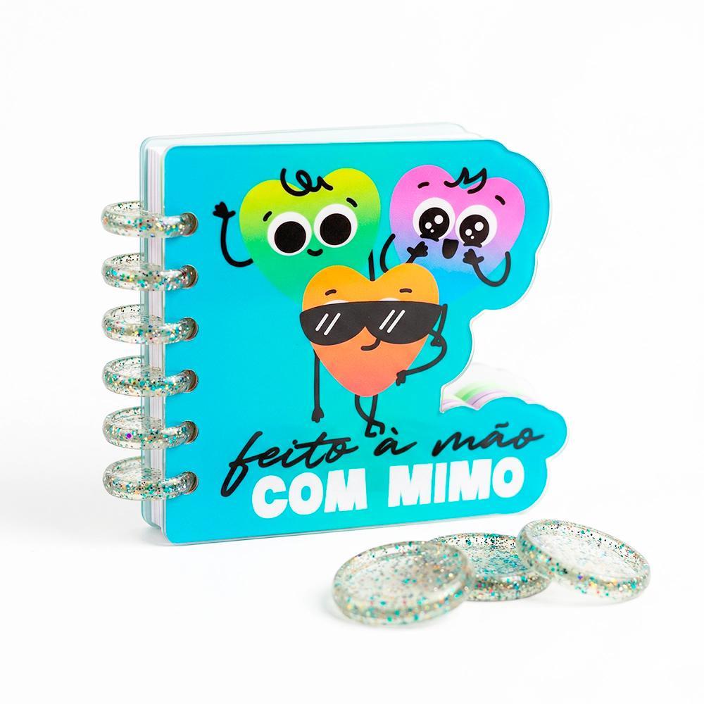 Disco Cogumelo para Caderno Inteligente Glitter Colorido Mimo - 24 mm - 20 Unids · foto 2